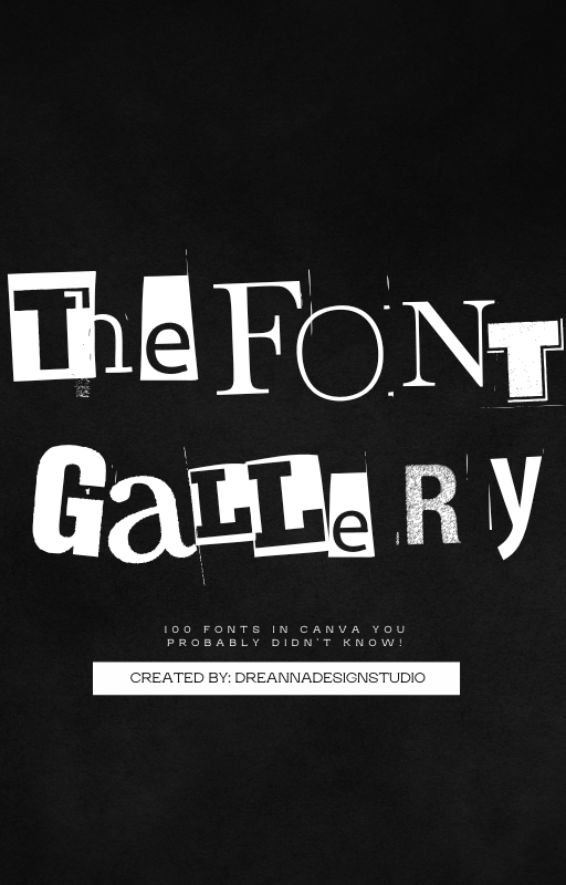 The Font Gallery : Canva Edition